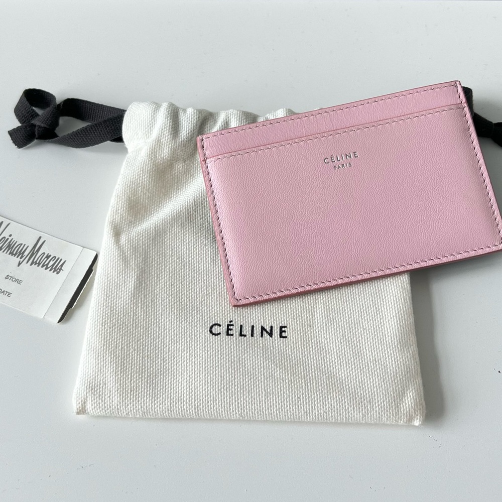 Celine Pink & Black Card Holder